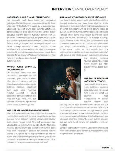 Tekstomloop: foto om schrijftekst laten vloeien