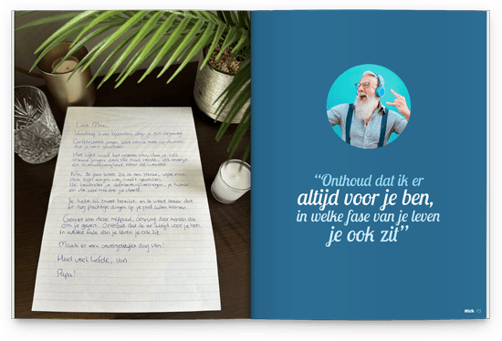 Foto van handgeschreven brief