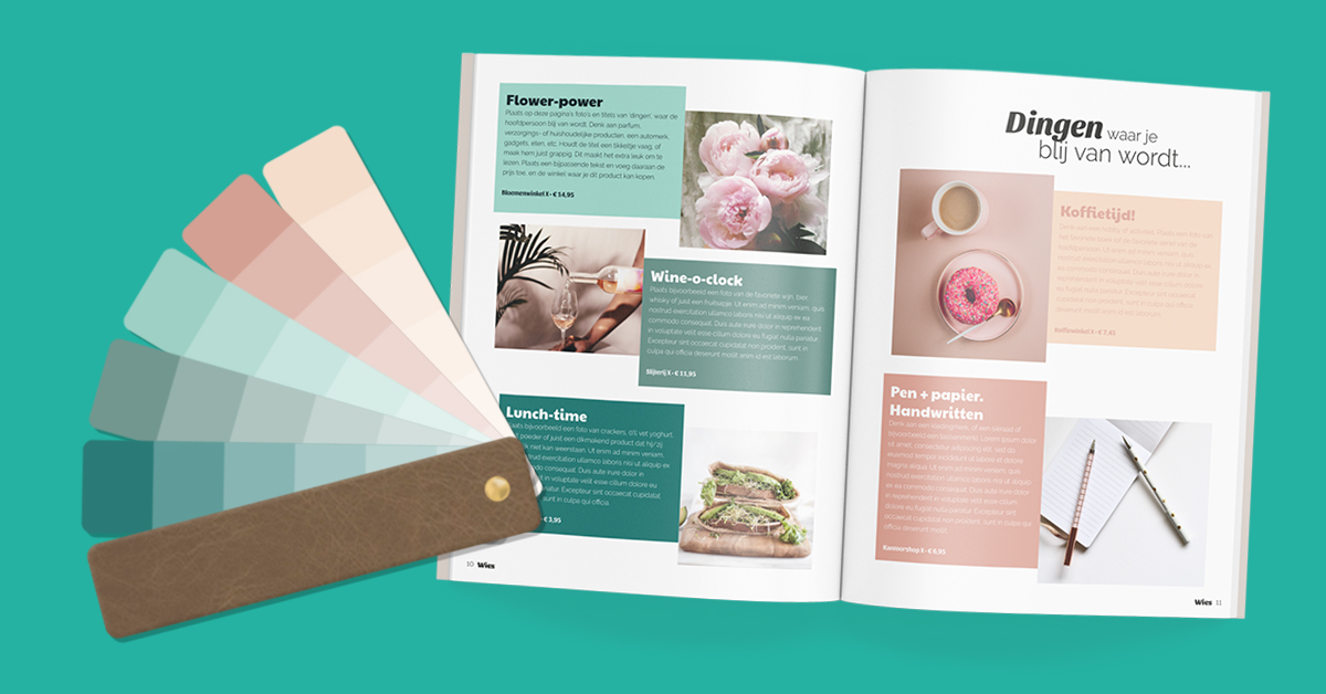 Kleurgebruik bij maken van een magazine Magazine: kleurgebruik