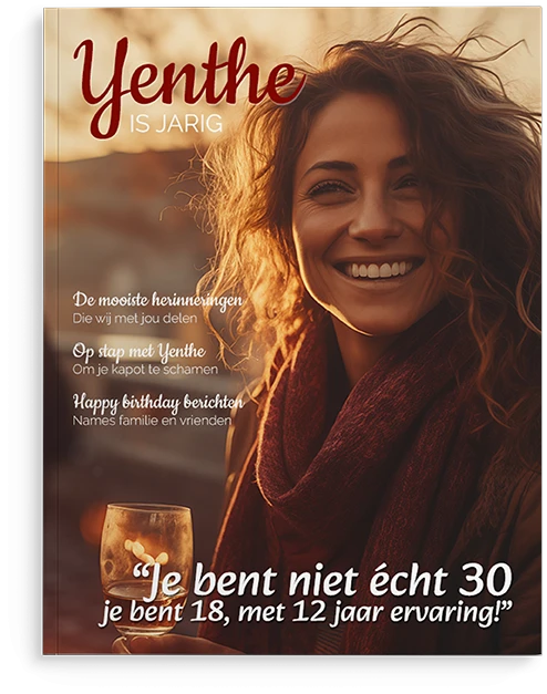 Cover tijdschrift verjaardag